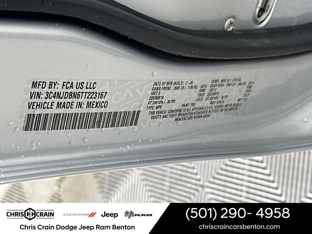 2026 Jeep Compass COMPASS LATITUDE ALTITUDE 4X4