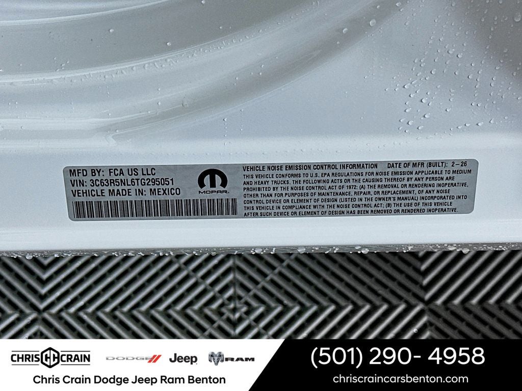 2026 RAM Ram 2500 RAM 2500 LARAMIE MEGA CAB 4X4 6'4' BOX