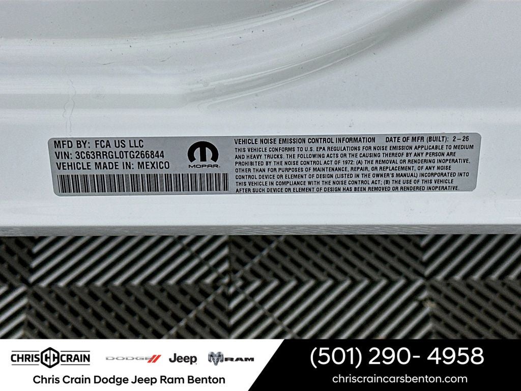 2026 RAM Ram 3500 RAM 3500 TRADESMAN CREW CAB 4X4 8' BOX