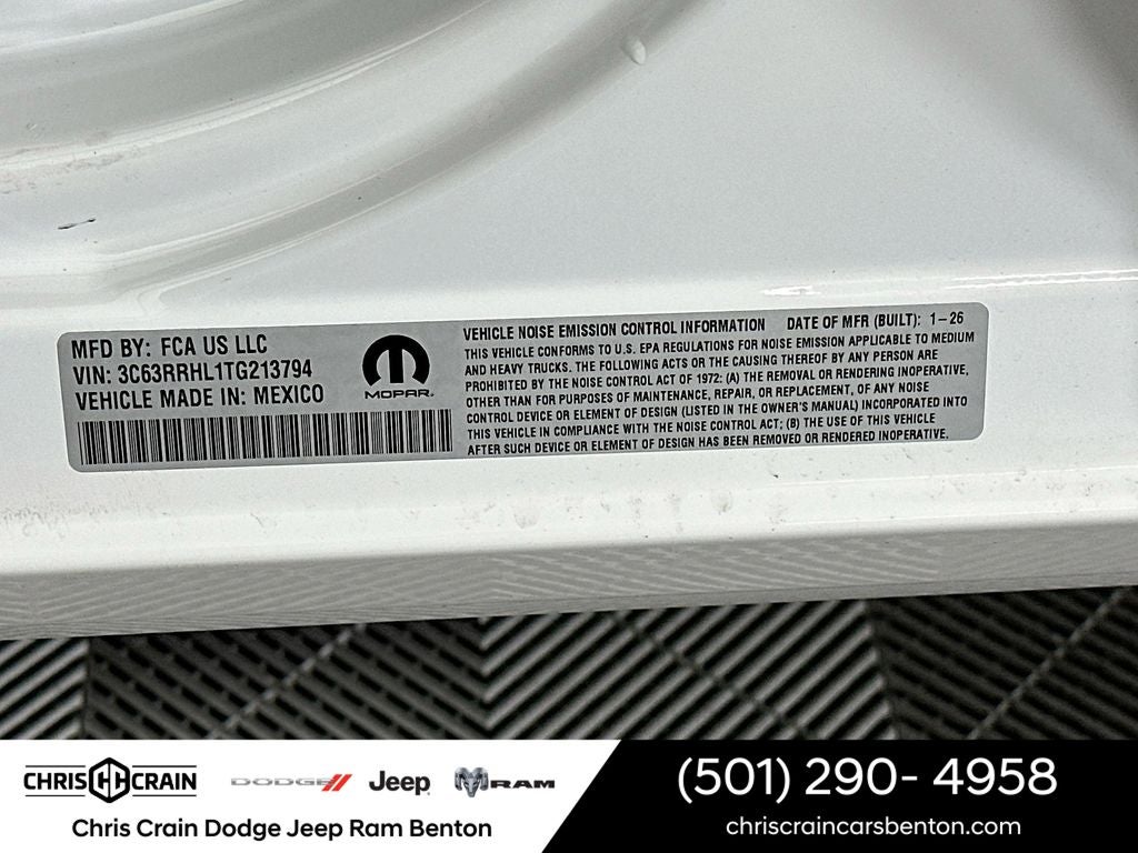 2026 RAM Ram 3500 RAM 3500 BIG HORN CREW CAB 4X4 8' BOX