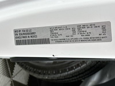 2025 RAM Ram ProMaster RAM PROMASTER 2500 TRADESMAN CARGO VAN HIGH ROOF 159' WB