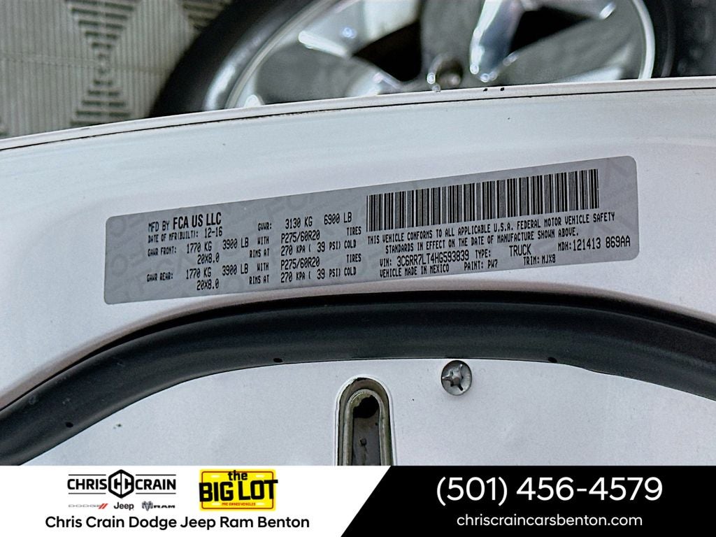 2017 RAM 1500 Big Horn Crew Cab 4x4 5'7' Box