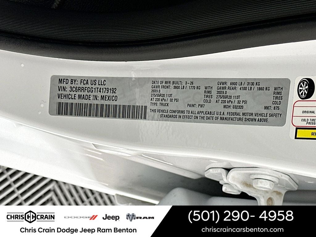 2026 RAM Ram 1500 RAM 1500 EXPRESS CREW CAB 4X4 5'7' BOX