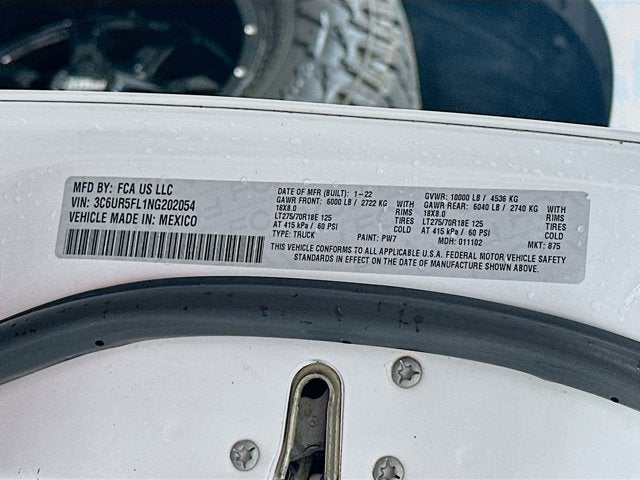 2022 RAM 2500 Laramie Crew Cab 4x4 6'4' Box