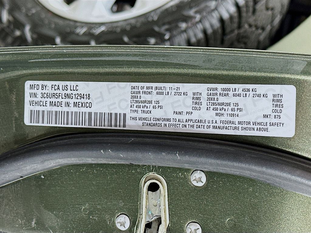 2022 RAM 2500 Laramie Crew Cab 4x4 6'4' Box