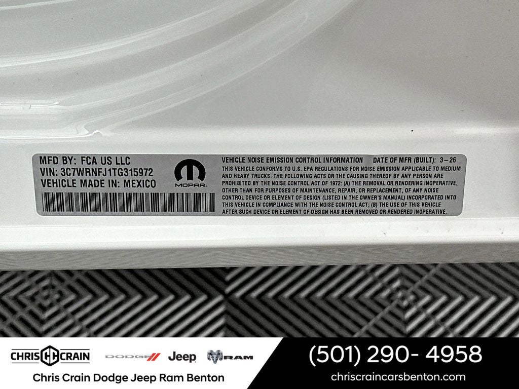 2026 RAM Ram 5500 Chassis Cab RAM 5500 TRADESMAN CHASSIS CREW CAB 4X4 84' CA