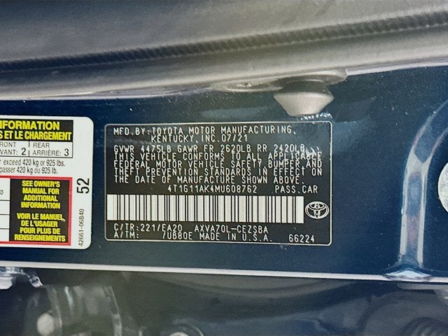 2021 Toyota Camry SE