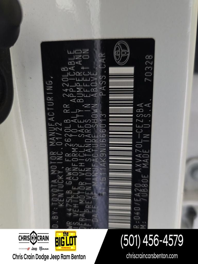 2022 Toyota Camry SE