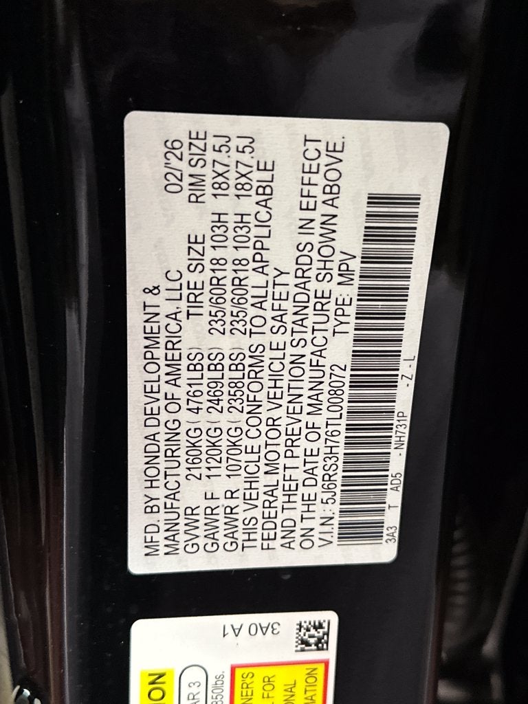 2026 Honda CR-V EX-L 2WD