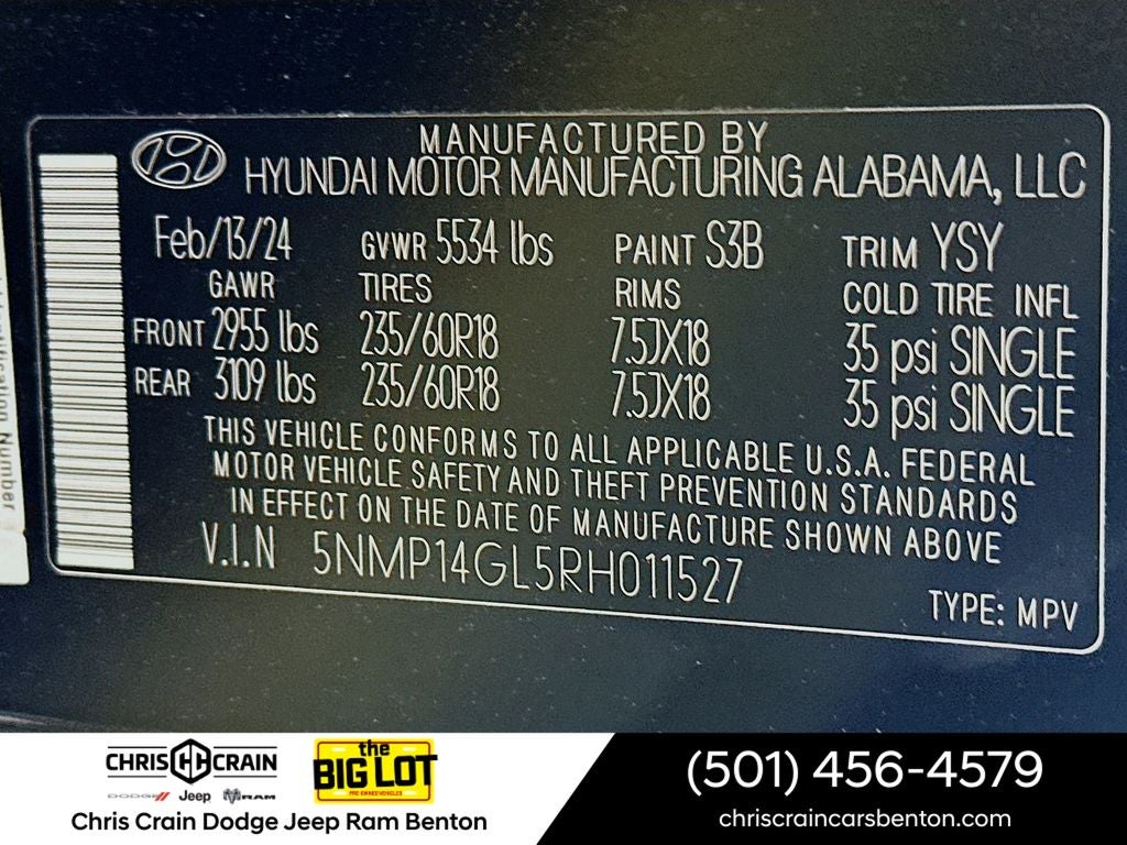 2024 Hyundai Santa Fe SE