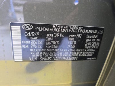 2023 Hyundai Santa Fe SE