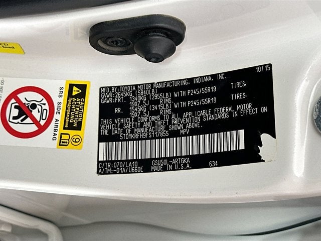 2015 Toyota Highlander Limited V6