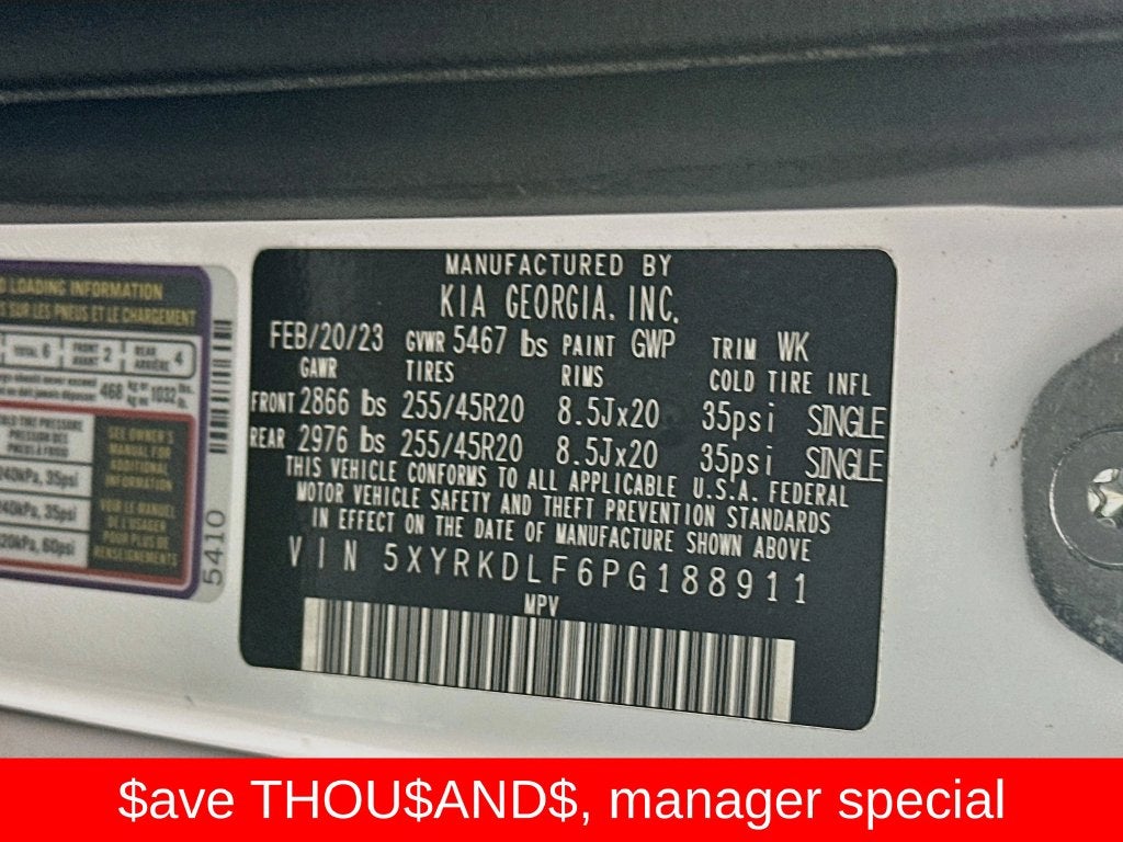2023 Kia Sorento SX
