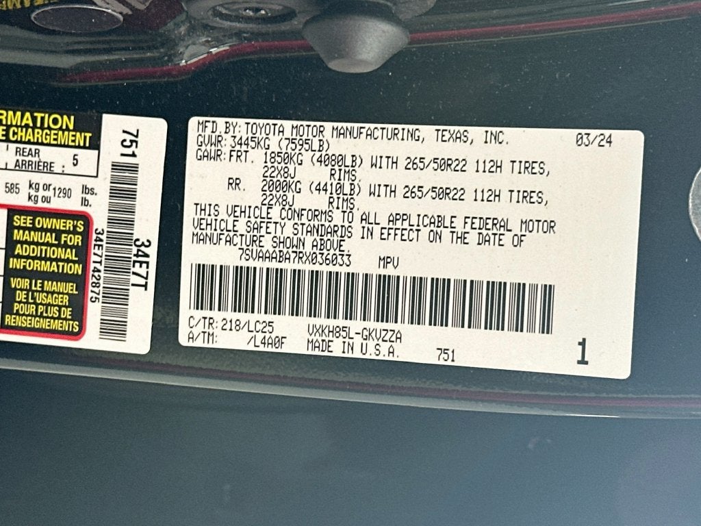 2024 Toyota Sequoia Capstone