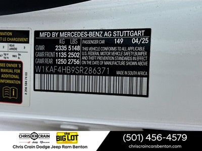 2025 Mercedes-Benz C 300 C 300 4MATIC®
