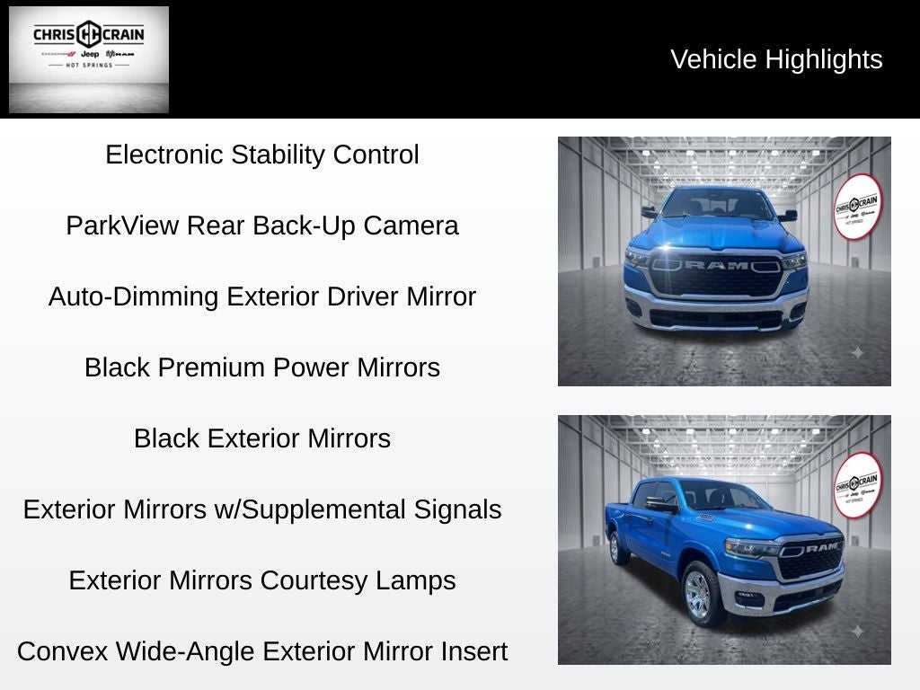 2025 RAM 1500 Big Horn Crew Cab 4x4 5'7' Box