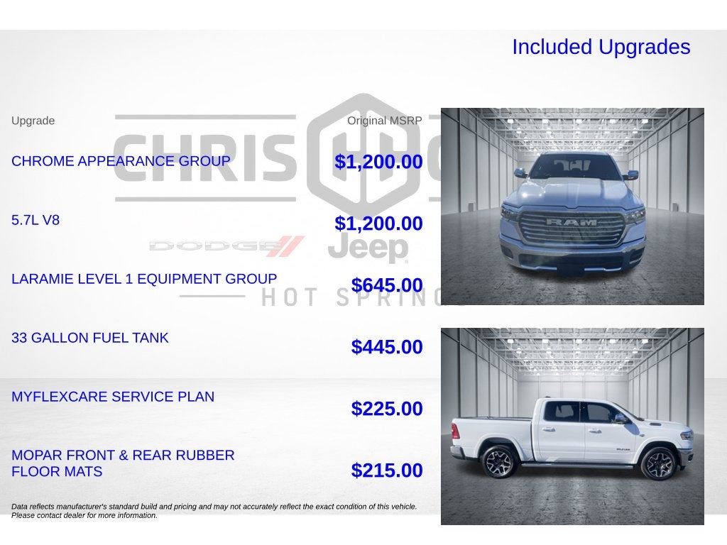 2027 RAM Ram 1500 RAM 1500 LARAMIE CREW CAB 4X4 5'7' BOX
