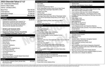 2023 Chevrolet Tahoe 2WD LT