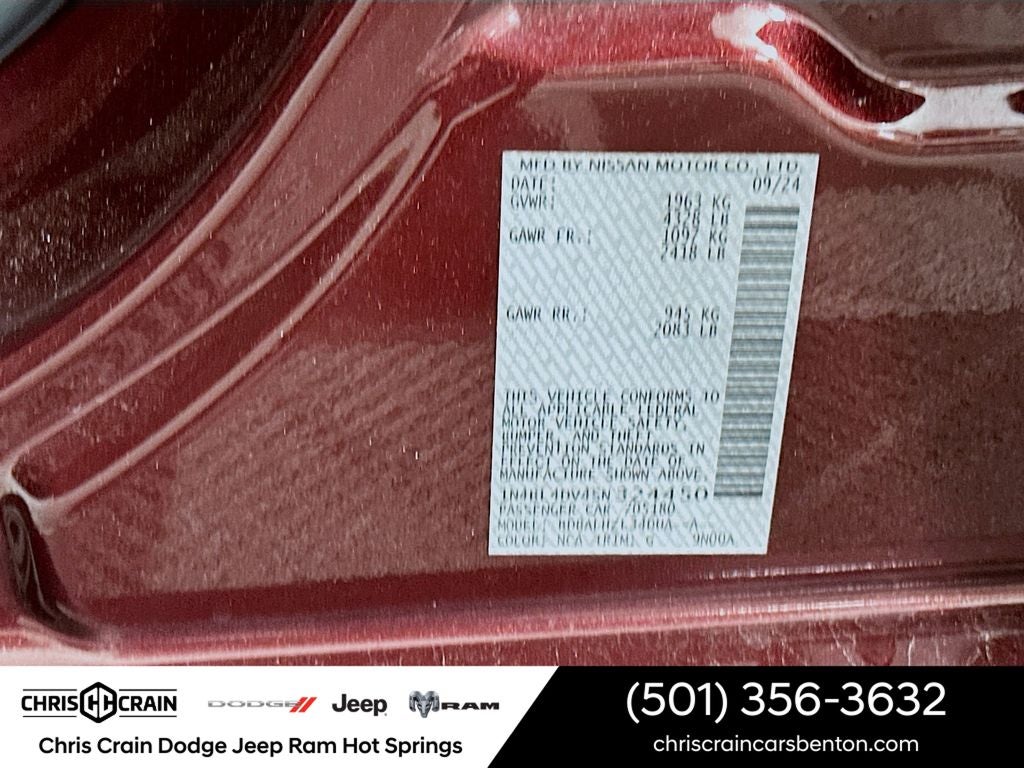 2025 Nissan Altima SV FWD