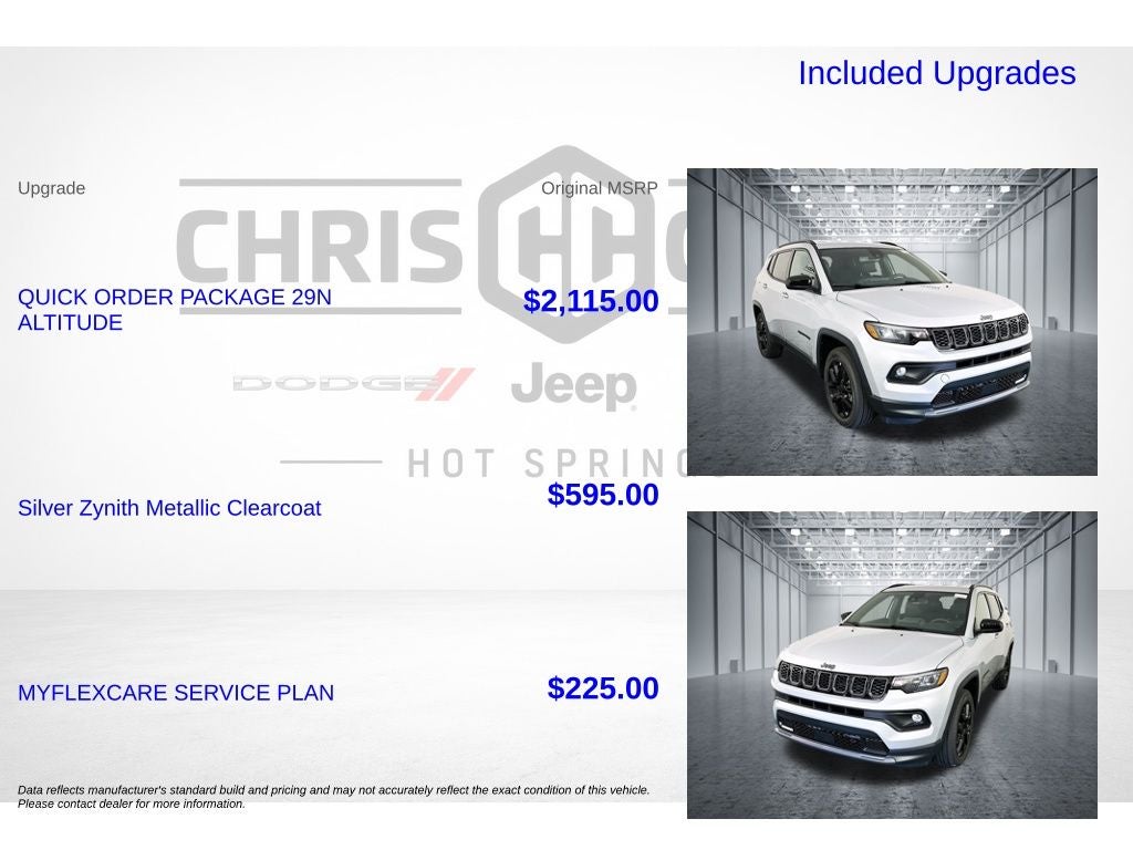 2026 Jeep Compass Latitude Altitude