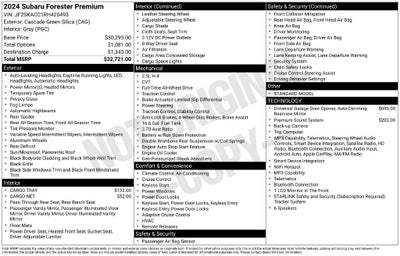 2024 Subaru Forester Premium