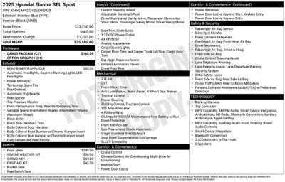 2025 Hyundai Elantra SEL Sport