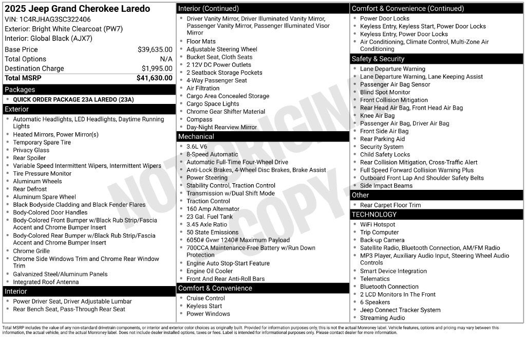 2025 Jeep Grand Cherokee Laredo