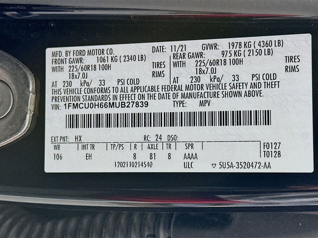2021 Ford Escape SEL