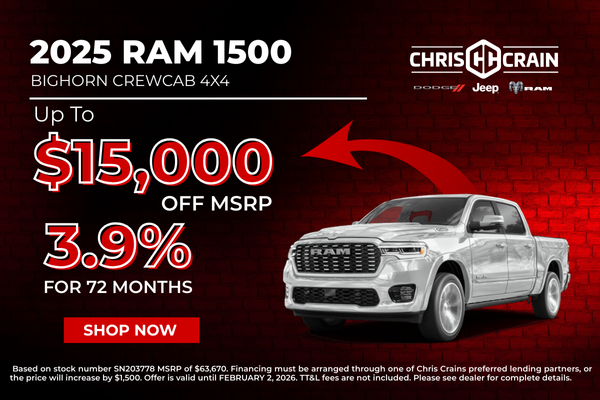 up to $15,000 Off MSRP & 3.9% APR for 72 Months