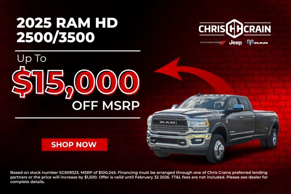 up to $15,000 OFF MSRP