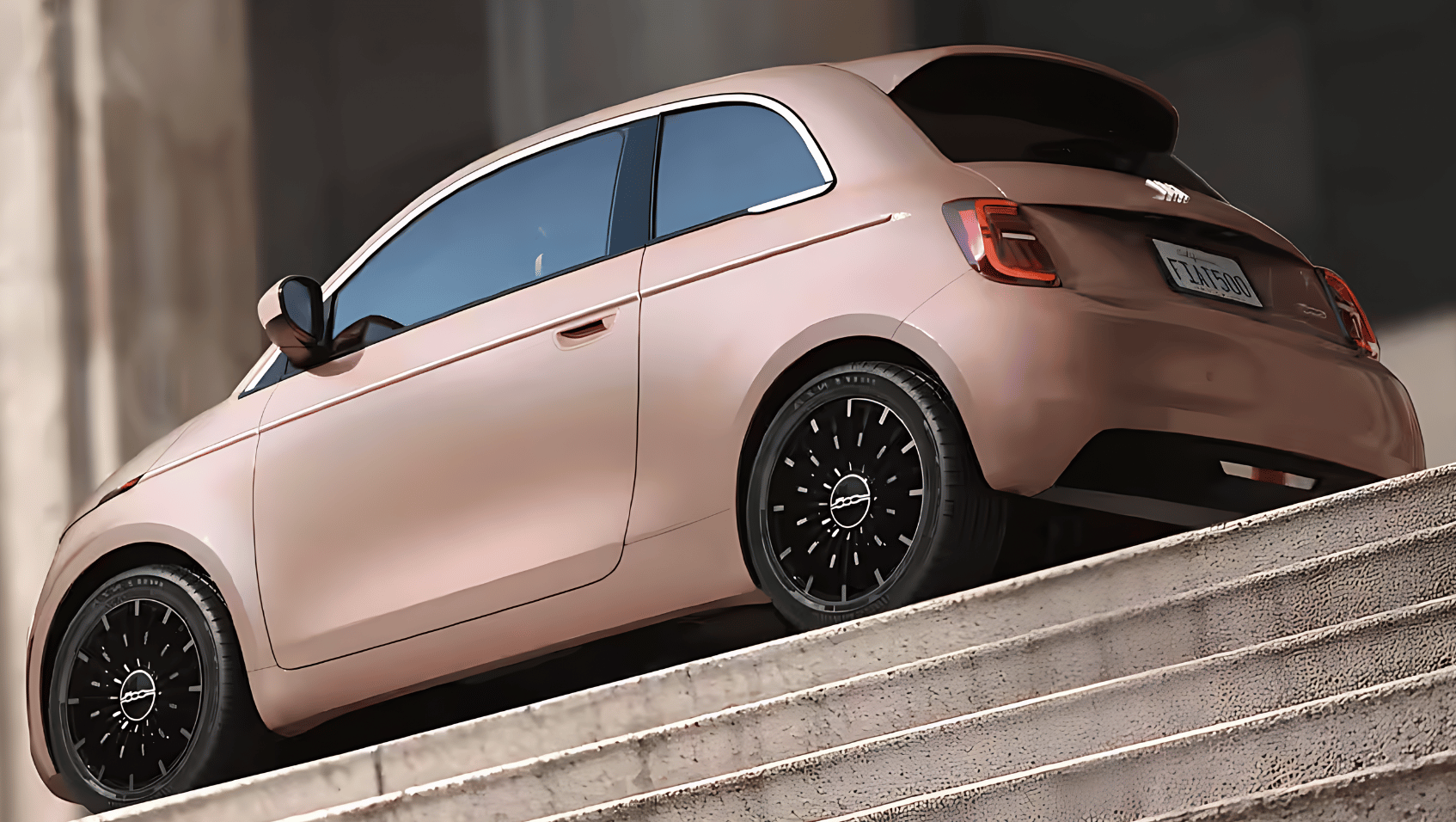 Back view of 2025 Fiat 500e in Benton, AR